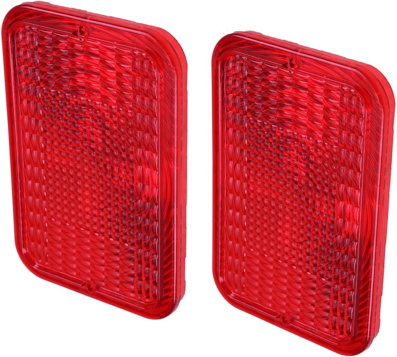 Fakojer 2X LVU18747 Red Warning Lens Compatible with John Deere 1023E 1025R 1026R 2025R 2032R 2038R 3025E 3032E 3038E 4044M 4710 5090E 5125ML (2X LVU18747) - Image 1